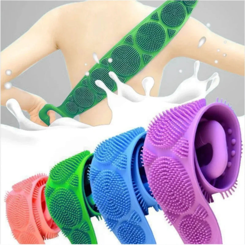 KIT COM 4 PCS Escova para Banho Silicone Massageadora e esfoliação